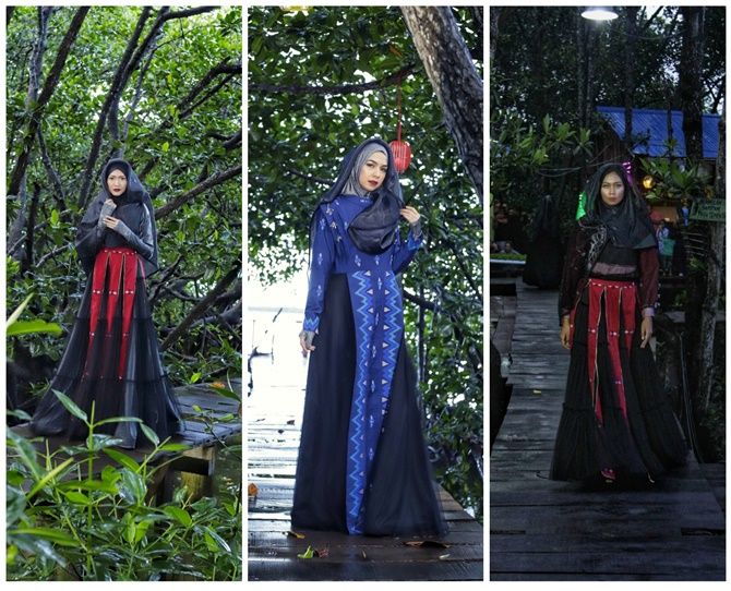 Hijab dari Tenun Bayang di Hutan Tanpa Nama